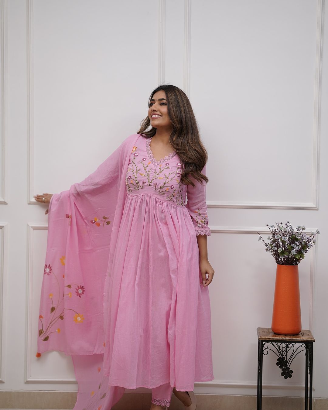 Biba Beautiful Embroidery And Sequence Work Set For Women