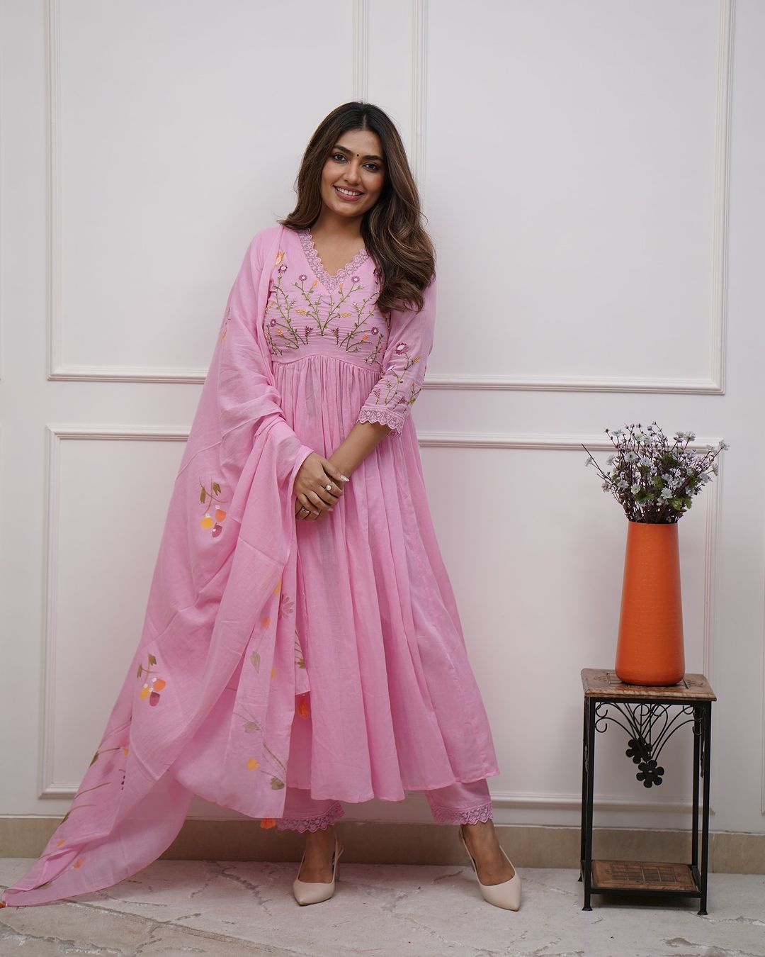 Biba Beautiful Embroidery And Sequence Work Set For Women