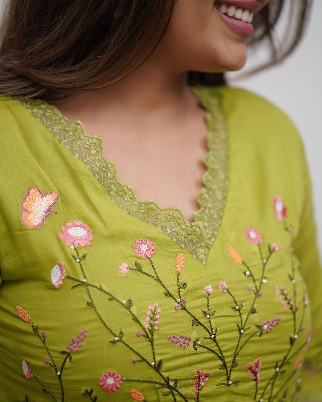 Biba Beautiful Embroidery And Sequence Work Set For Women