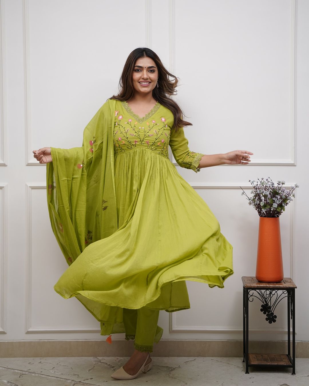 Biba Beautiful Embroidery And Sequence Work Set For Women