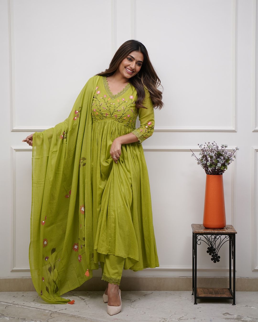 Biba Beautiful Embroidery And Sequence Work Set For Women