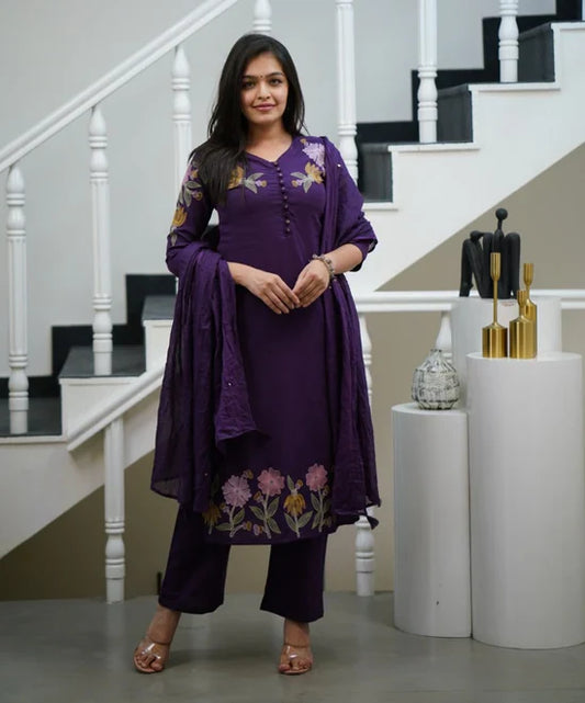 Biba Pure Cotton Kurti With Embroidery Work  For Women